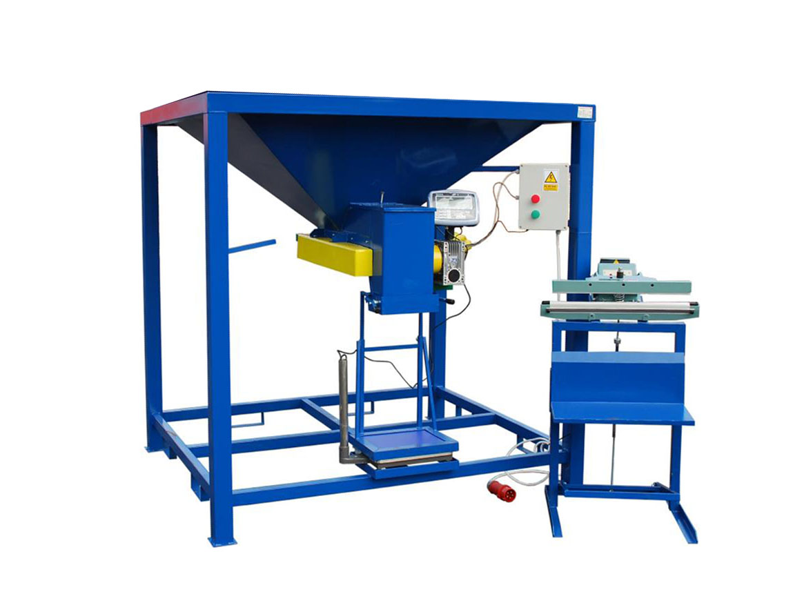 Bagging machines for various products, pellet, coal, seeds, granulates